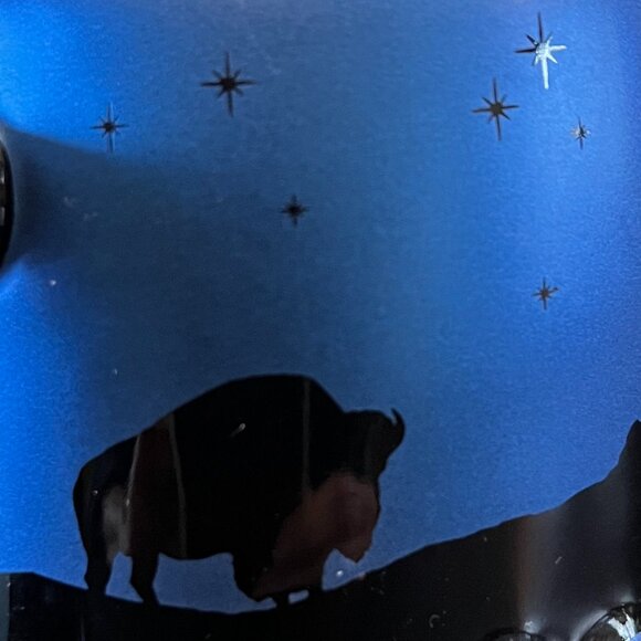 Americaware MONTANA NIGHT SKY Souvenir Oversized Mug ~ Metallic Blue and Black - Picture 10 of 14